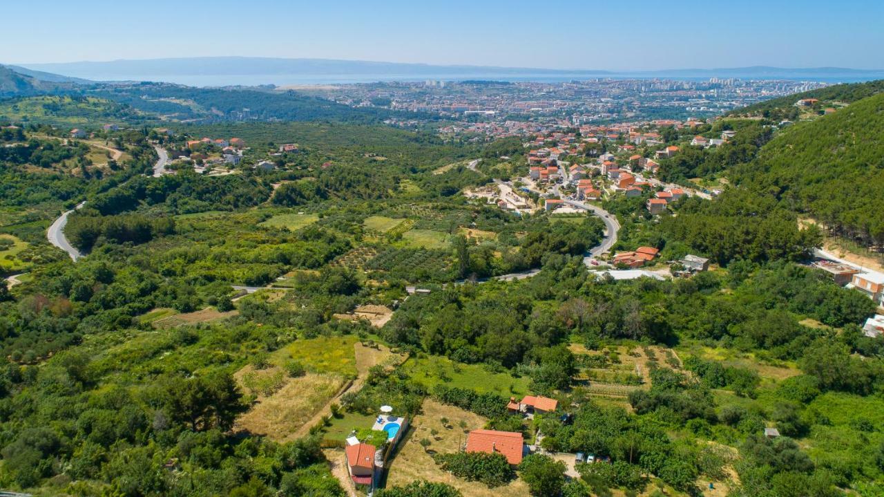 Holiday Home Rupotina With A Large Yard, Pool And A Beautiful View Solin Luaran gambar